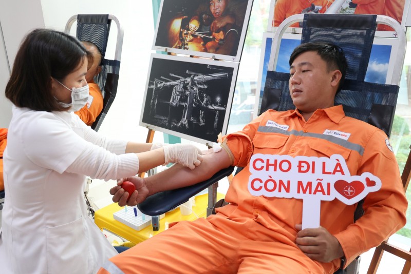 Tuần lễ hồng EVN lần thứ VIII tại miền Trung – Tây Nguyên: Hơn 2.200 đơn vị máu được hiến tặng