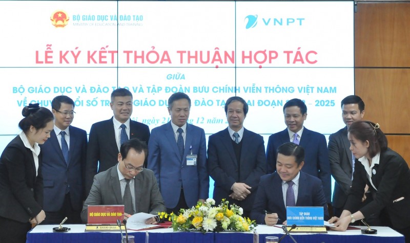 VNPT ký kết thỏa thuận hợp tác chuyển đổi số trong ngành giáo dục