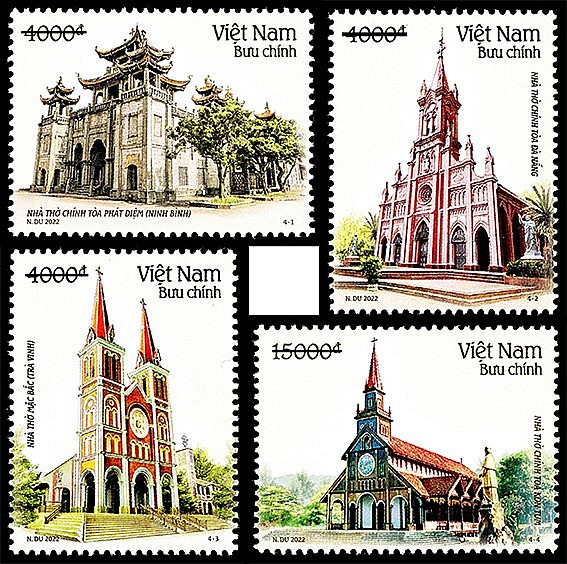 Bộ tem “Kiến trúc Nhà thờ” có gì độc đáo?