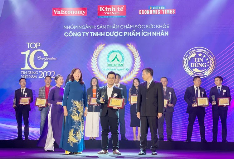 2 năm liên tiếp Dược phẩm Ích Nhân đạt Top 10 doanh nghiệp Tin Dùng Việt Nam