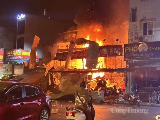 Nguyên nhân ban đầu vụ cháy nổ ở cửa hàng sửa xe máy tại Hà Nội