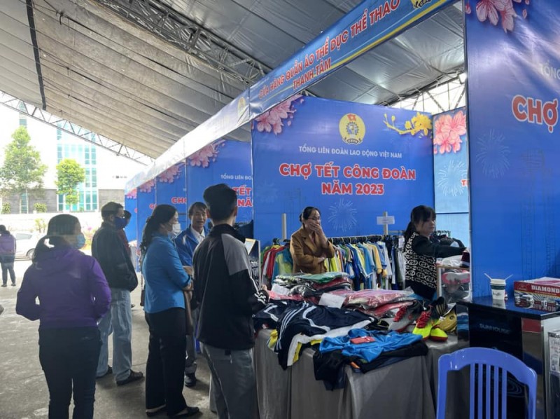 Đắk Lắk: Hơn 40 gian hàng tại Chợ Tết Công đoàn năm 2023