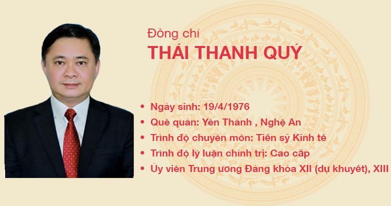 Đồng chí Thái Thanh Quý
