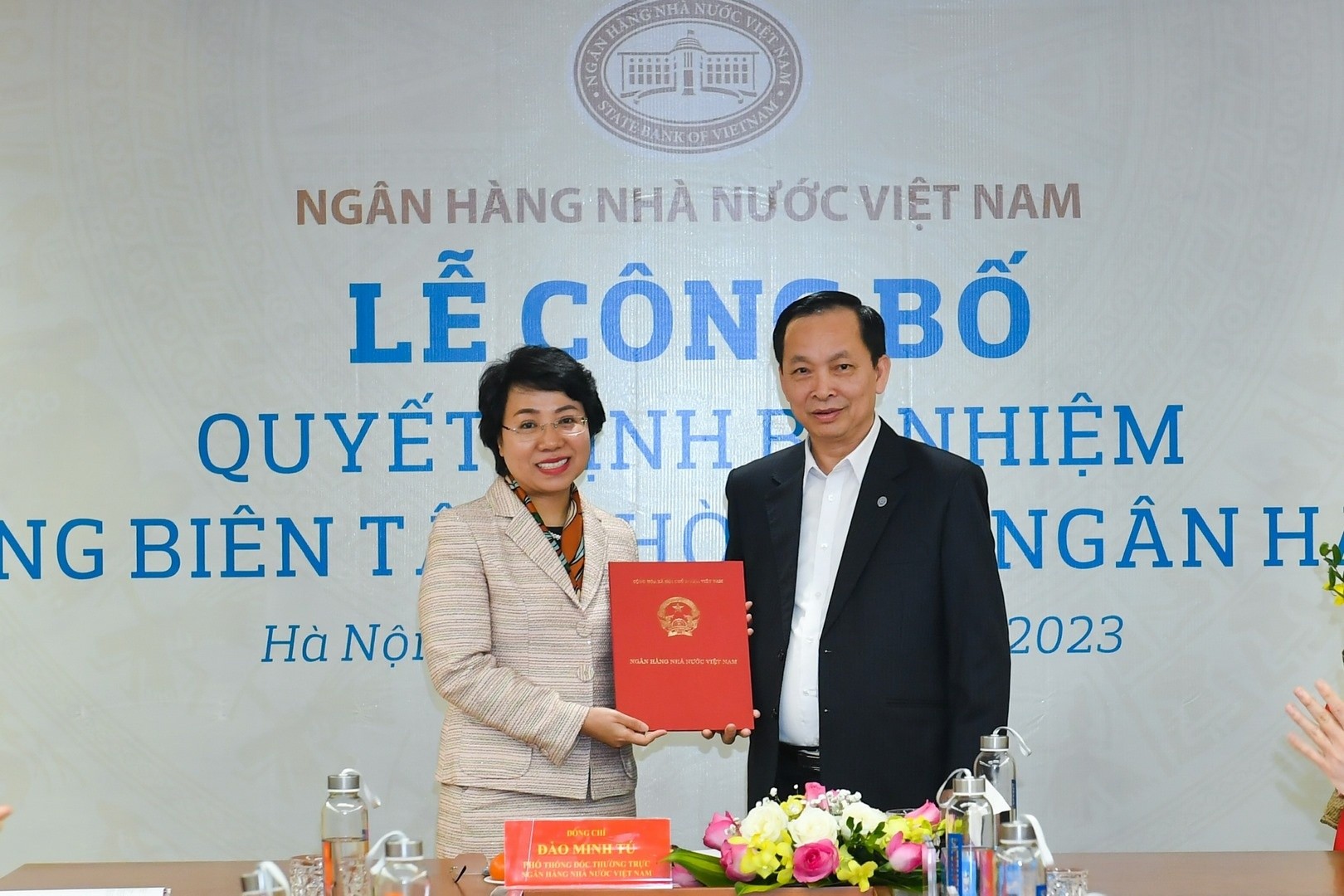 Bà Hoàng Thanh Nhàn được bổ nhiệm Tổng Biên tập Thời báo Ngân hàng