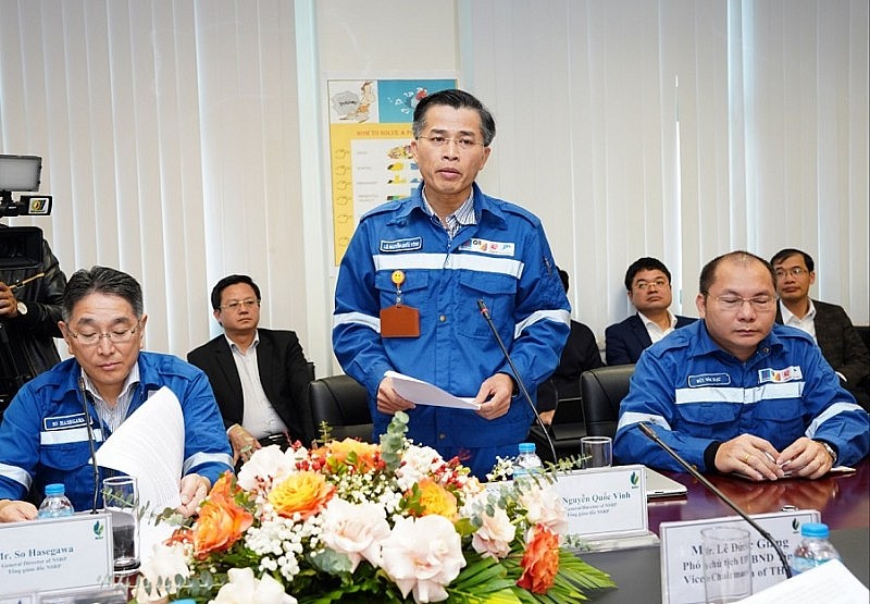 Chùm ảnh Bộ trưởng Nguyễn Hồng Diên thăm và làm việc tại Nhà máy lọc hóa dầu Nghi Sơn