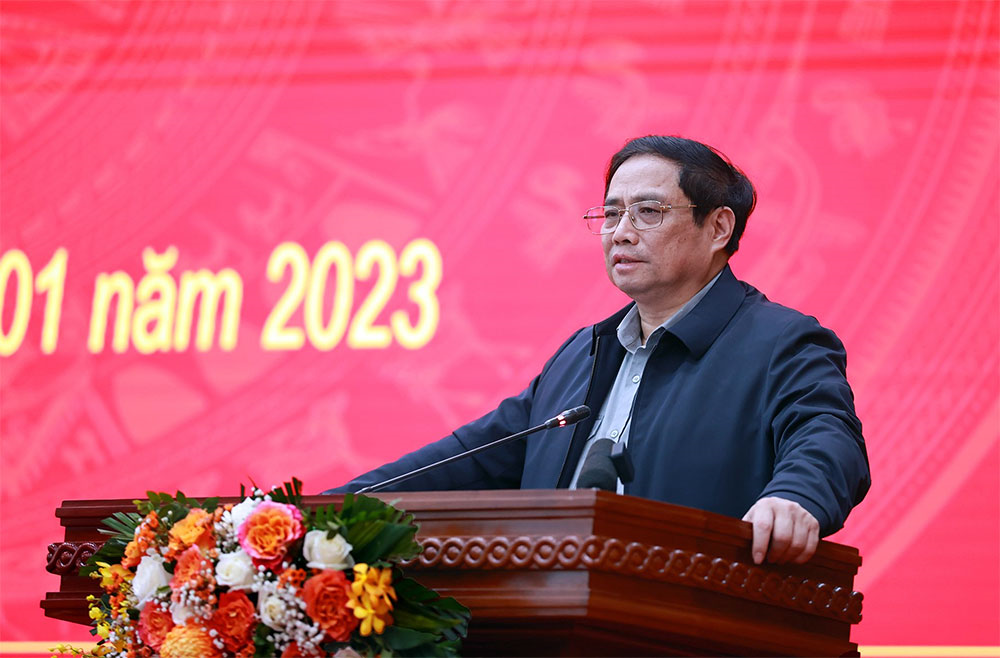 Thủ tướng Phạm Minh Chính: Cao Bằng cần đầu tư phát triển du lịch và phát triển kinh tế cửa khẩu