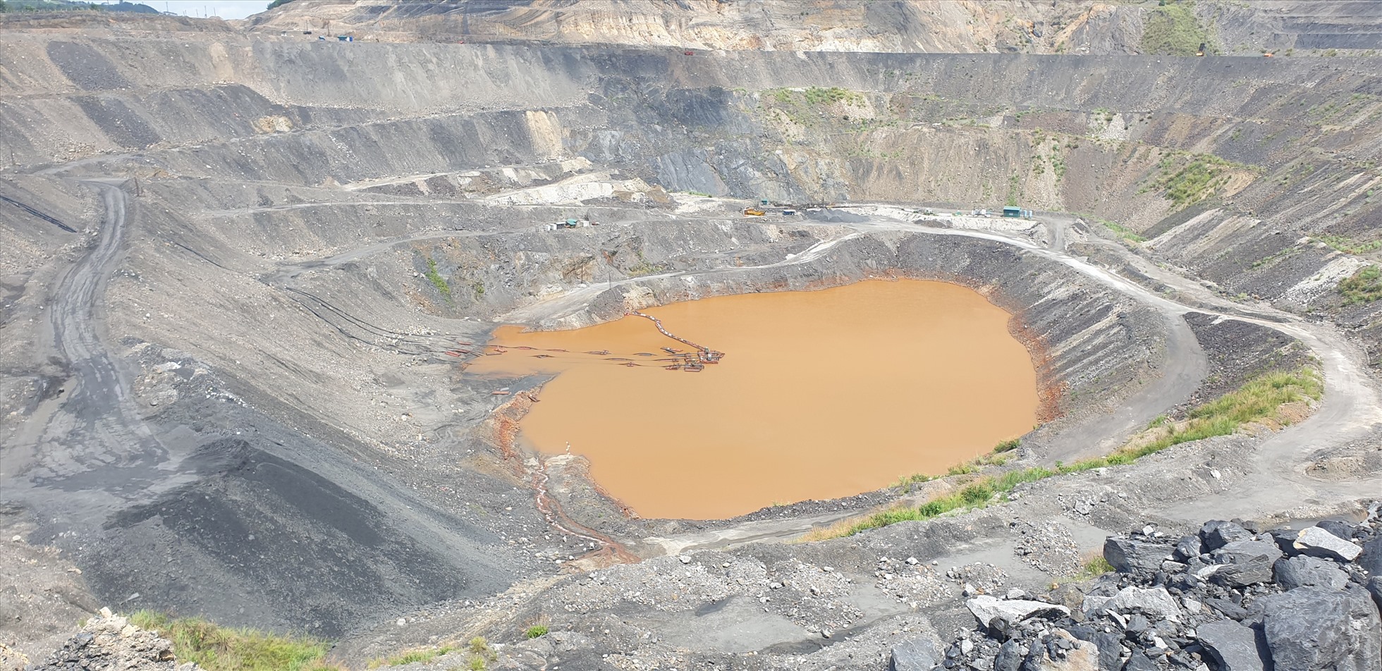 Moong than của Công ty Cp than Núi Béo tại TP.Hạ Long cũng dừng hoạt động từ năm 2021. Ảnh: Nguyễn Hùng