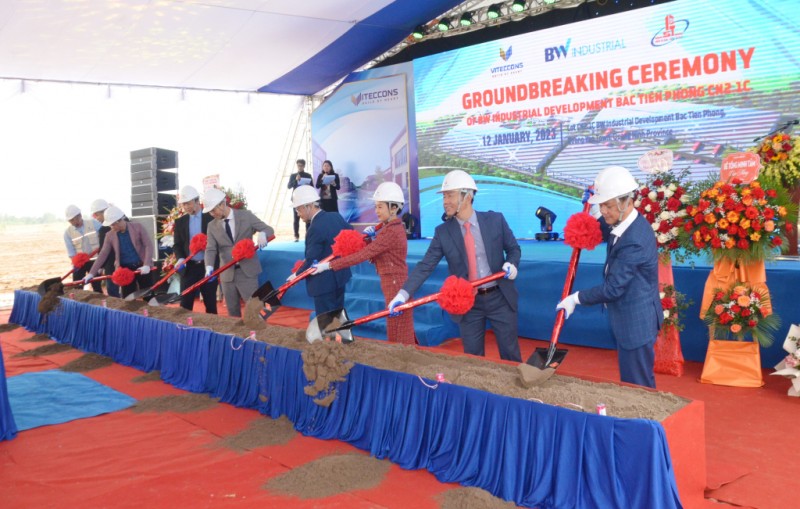 Khởi công Dự án Phát triển công nghiệp BW Bắc Tiền Phong tại KCN Bắc Tiền Phong.
