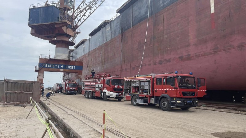 Tỉnh Quảng Ninh: Nổ lớn trong xưởng sửa chữa tàu làm 8 người bị thương