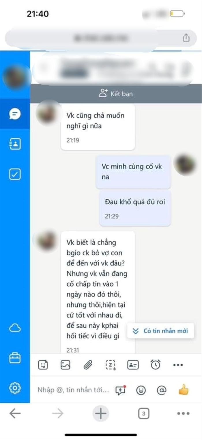 Vụ “lòng xào dưa Bắc Giang”: Loạt tin nhắn “mùi mẫn” tiểu tam gửi chính thất