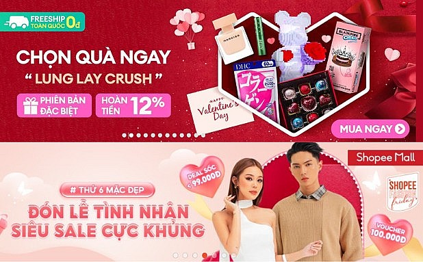 Thị trường quà tặng Valentine: Đa dạng, mua sắm online lên ngôi