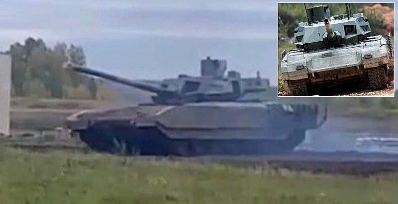 Những hình ảnh được cho là xe tăng T-14 Armata đã tham chiến ở Ukraine.