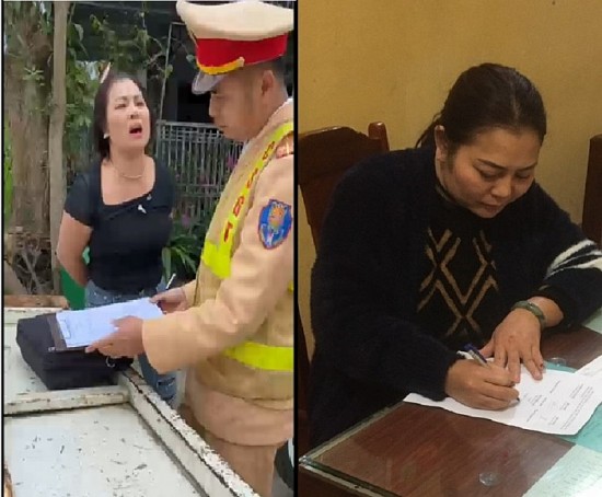 Thanh Hóa: Bắt tạm giam người phụ nữ lăng mạ, xúc phạm Cảnh sát giao thông