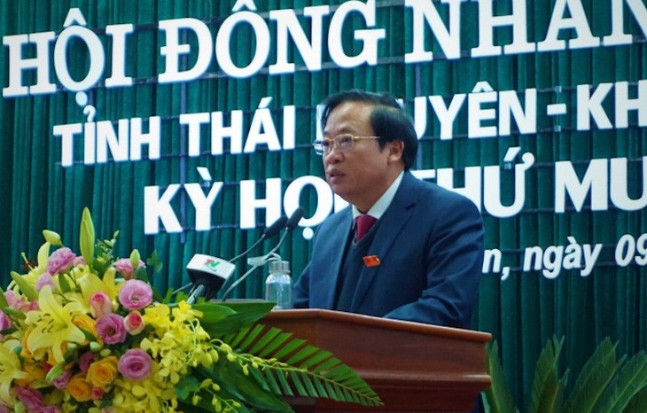 Kỷ luật khiển trách nguyên Phó chủ tịch thường trực HĐND Thái Nguyên