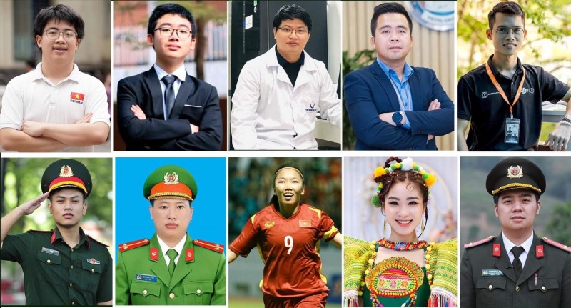 Trung ương Đoàn công bố 10 gương mặt trẻ Việt Nam tiêu biểu 2022