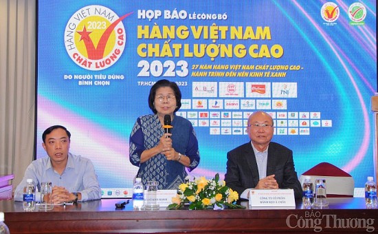 Công bố 519 doanh nghiệp đạt chứng nhận Hàng Việt Nam chất lượng cao 2023