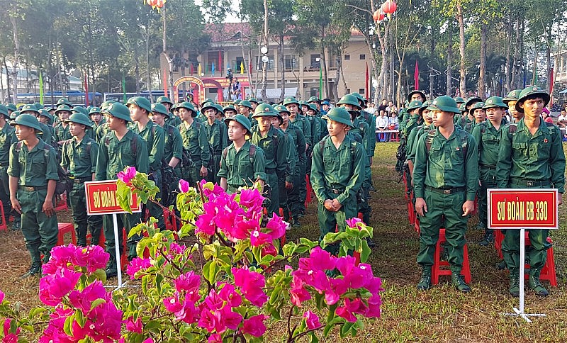 Phần lớn thanh niên vùng Đồng bằng sông Cửu Long đều chấp hành nghiêm lệnh gọi nhập ngũ.