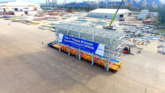 Doosan Vina xuất khẩu lô hàng nặng 1.226 tấn sang Singapore