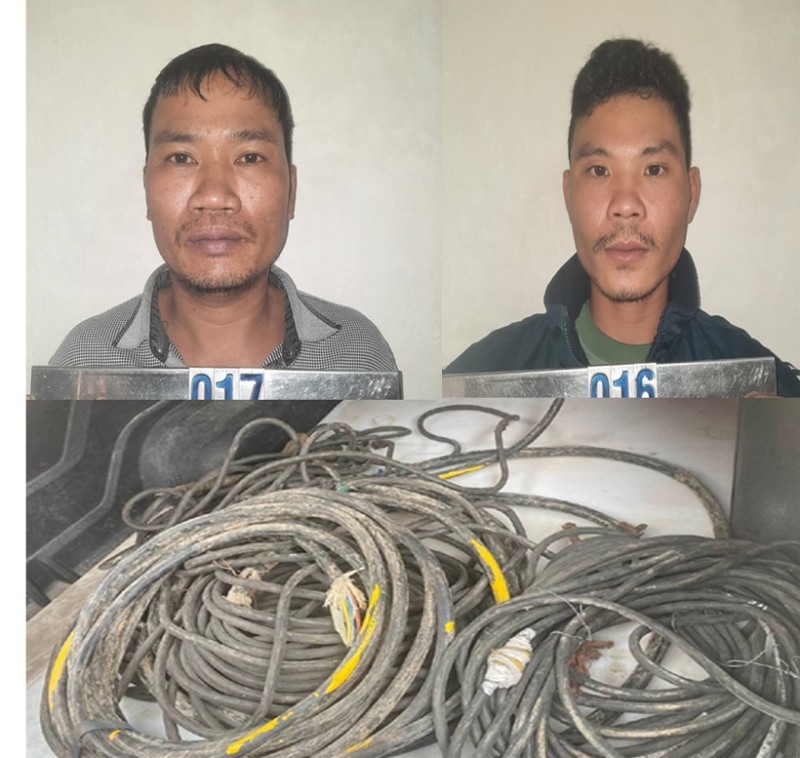 Thanh Hóa: Bắt 2 đối tượng trộm cắp dây cáp điện tại Công ty xi măng Long Sơn