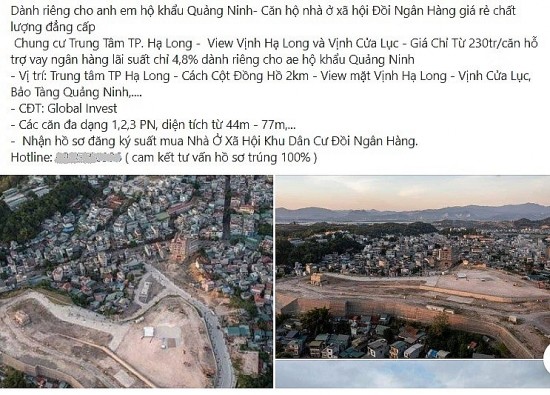 Quảng Ninh: Nhà ở xã hội chưa đủ điều kiện mở bán đã bị rao bán công khai