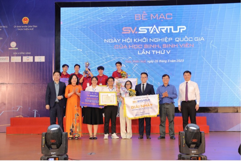 Sinh viên Đại học Công nghiệp TP.Hồ Chí Minh đoạt giải nhất cuộc thi Khởi nghiệp Quốc gia