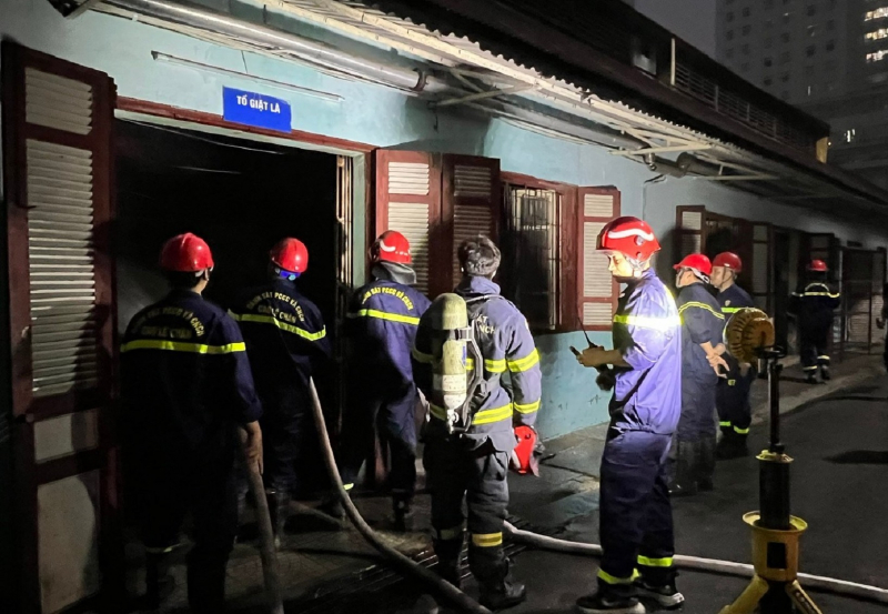Kịp thời dập tắt đám cháy ở bệnh viện lớn nhất Hải Phòng -0