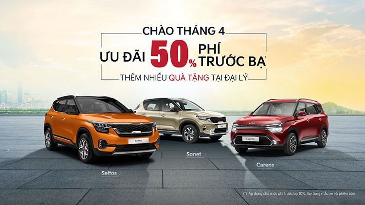 Kia ưu đãi 100% phí trước bạ cùng nhiều ưu đãi hấp dẫn trong tháng 4/2023