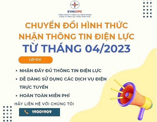 PC Thừa Thiên Huế: Chuyển đổi hình thức nhận thông tin điện lực