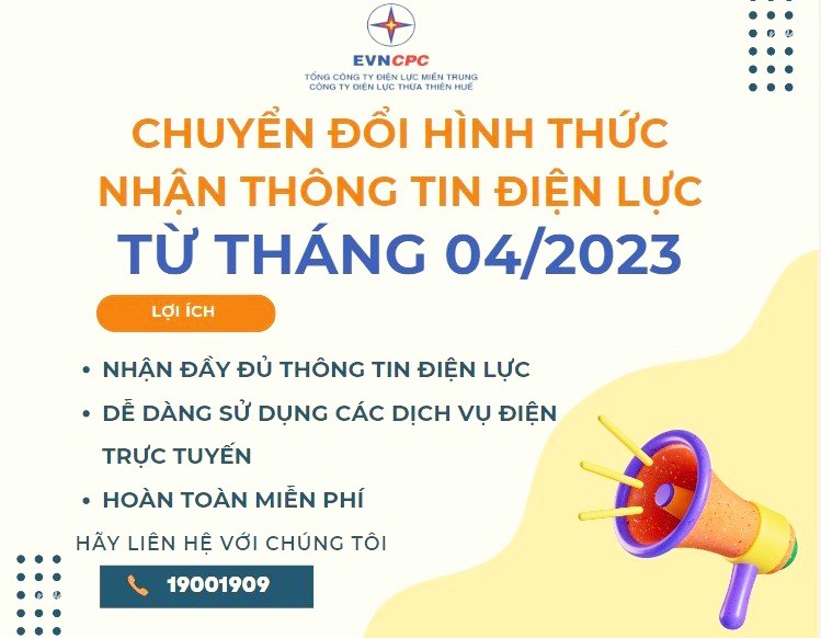 PC Thừa Thiên Huế: Chuyển đổi hình thức nhận thông tin điện lực