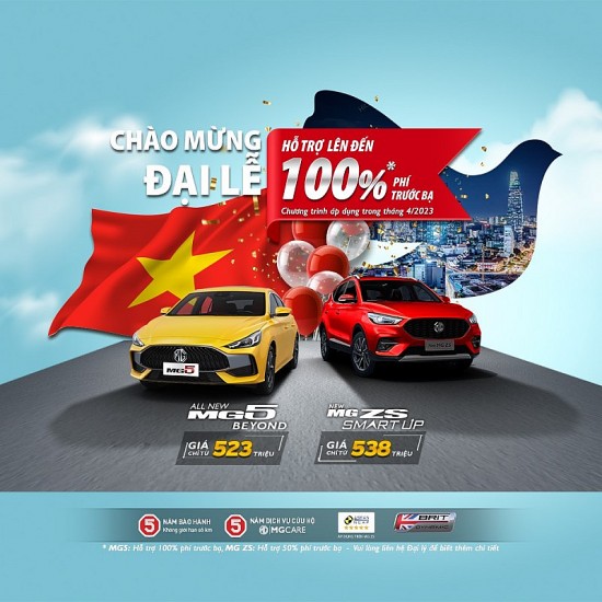 MG Việt Nam khuyến mãi hỗ trợ lệ phí trước bạ cho khách mua xe