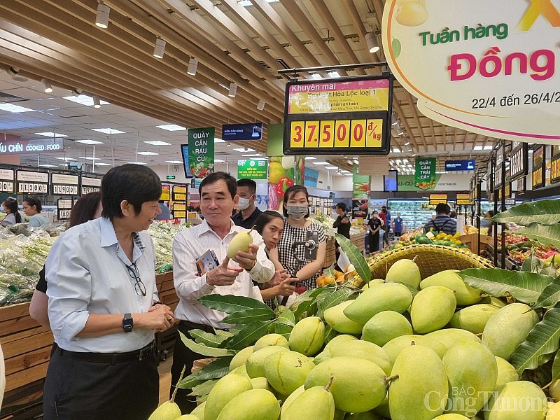 Đồng Tháp xúc tiến tiêu thụ xoài vào các siêu thị TP. Hồ Chí Minh