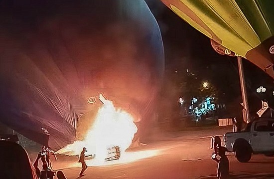 Tuyên Quang: 6 người bị bỏng do cháy, nổ khinh khí cầu
