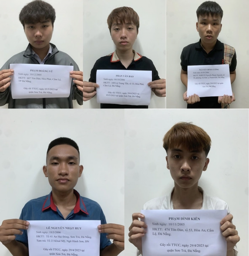 Đà Nẵng: Tạm giam nhóm thanh niên xông vào siêu thị chém người để “xả tức”