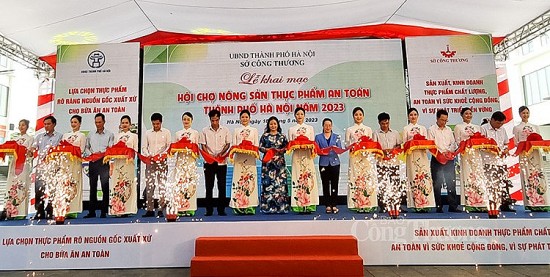 150 gian hàng tham gia Hội chợ Nông sản, thực phẩm an toàn thành phố Hà Nội năm 2023