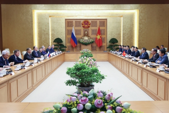 Thủ tướng Phạm Minh Chính tiếp Chủ tịch Đảng Nước Nga thống nhất, Phó Chủ tịch Hội đồng an ninh LB Nga