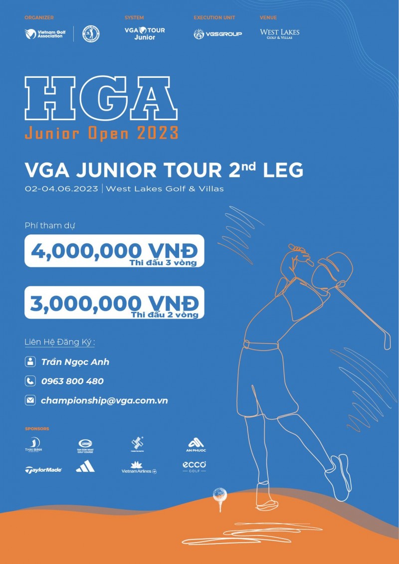 Khởi tranh chặng 2 VGA Junior Tour - Giải vô địch Gôn trẻ TP.Hồ Chí Minh Mở rộng 2023