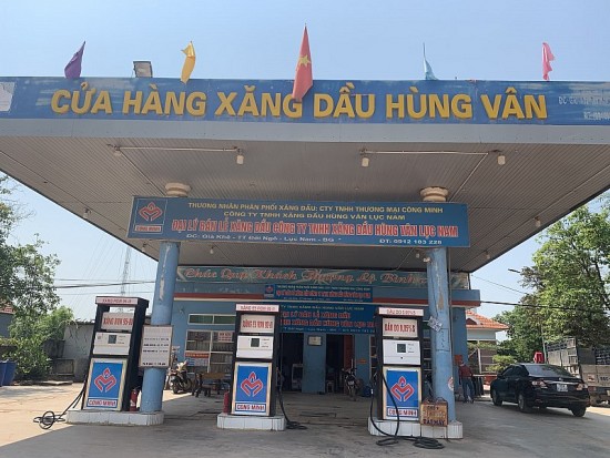 Quản lý thị trường Bắc Giang phát hiện vi phạm tại Công ty TNHH Xăng dầu Hùng Vân Lục Nam
