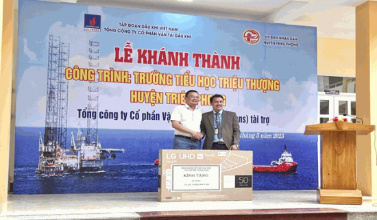 Tổng công ty CP Vận tải Dầu khí tài trợ gần 3 tỷ đồng xây các công trình tại tỉnh Quảng Trị