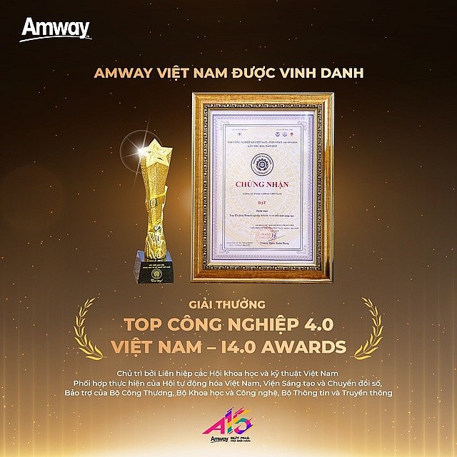 Amway Việt Nam vinh dự nhận Giải thưởng Top Công nghiệp 4.0 Việt Nam   I4.0 Awards