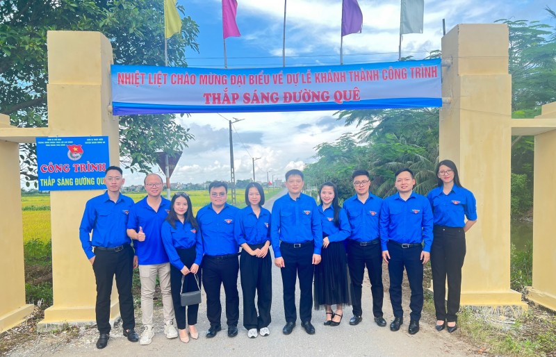 Tuổi trẻ ngành Công Thương tiếp sức cùng Chiến dịch thanh niên tình nguyện hè năm 2023 tại tỉnh Thái Bình