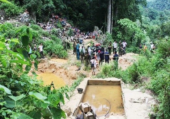 Thanh Hóa: Quyết tâm dẹp bỏ tình trạng khai thác vàng trái phép ở huyện Bá Thước