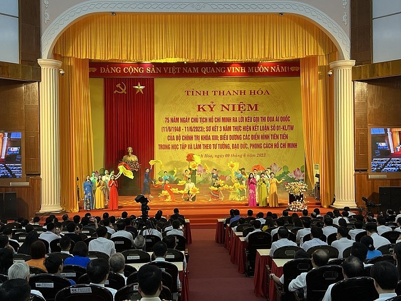 Thanh Hóa: Lễ kỷ niệm 75 năm ngày Chủ tịch Hồ Chí Minh ra "Lời kêu gọi thi đua ái quốc"