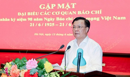 Bí thư Thành ủy Hà Nội yêu cầu các sở, ngành chủ động cung cấp thông tin cho báo chí