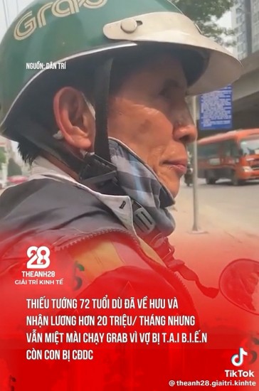 Thông tin "Thiếu tướng chạy Grab" đăng trên kênh Theanh28 là bịa đặt