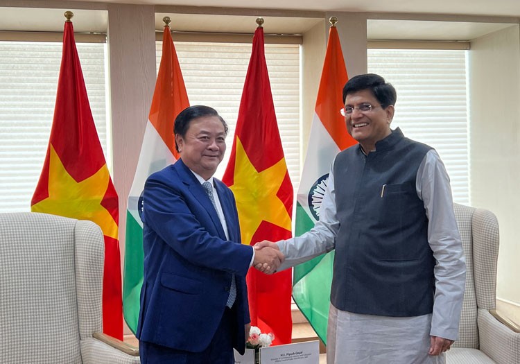 Bộ trưởng Bộ Công Thương Ấn Độ tiếp Bộ trưởng Bộ Nông nghiệp & Phát triển nông thôn Việt Nam