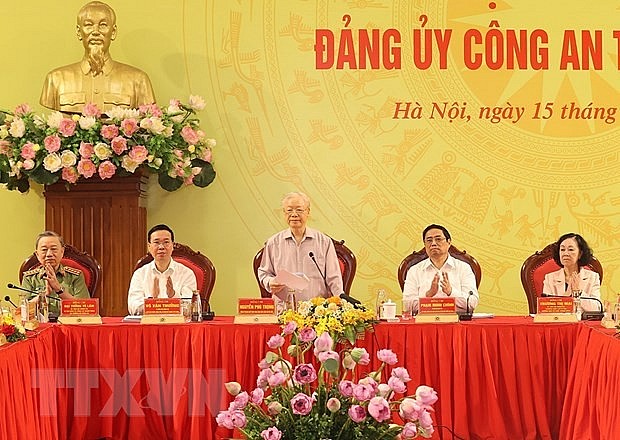 Tổng Bí thư Nguyễn Phú Trọng tham dự Hội nghị Đảng ủy Công an Trung ương