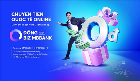 MB trợ lực cho doanh nghiệp nhập khẩu với ưu đãi chuyển tiền quốc tế online 0 đồng trên BIZ MBBank