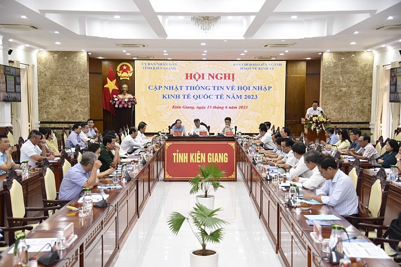 Hội nghị về Hội nhập kinh tế quốc tế 2023 cho cán bộ chủ chốt tỉnh Kiên Giang