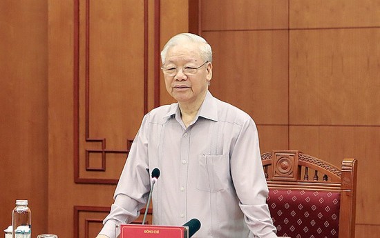 Tổng Bí thư Nguyễn Phú Trọng chủ trì họp về phòng, chống tham nhũng