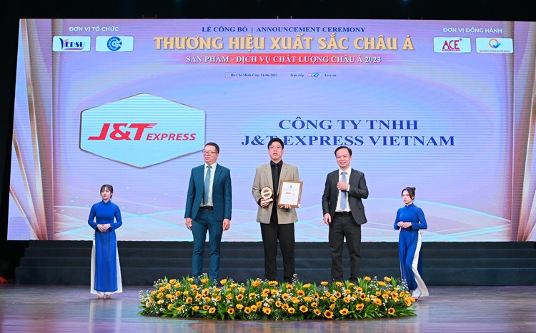 J&T Express Việt Nam tiếp tục được vinh danh Thương hiệu xuất sắc châu Á lần thứ 2 liên tiếp
